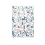 Agenda A5 Nedatata Artpress, Letters Puzzle, 100 File, Coperta Buretata Lucioasa, Multicolor, 80 g/m&sup2;