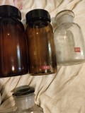 Trei sticle farmacie mari an 1900