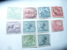 Serie Congo Belgian 1925-1927 , Traditii , 10 valori stampilate foto