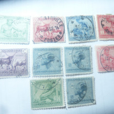 Serie Congo Belgian 1925-1927 , Traditii , 10 valori stampilate