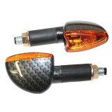 Set semnalizari 12V / 21W brat lung prindere M10 culoare carbon Cod Produs: MX_NEW 7050586MA