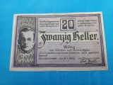 Austria 20 Heller 09.04.1920 - Notgeld necirculat