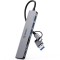 Hub USB / USB-C Orico YSA8-U3, 1 x USB-A 3.0 - 3 x USB-A - 1 x USB-C - 1 x SD - 1 x microSD - 1 x Jack 3.5mm, Negru