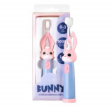 Periuta de dinti electrica Vitammy Bunny Pink, pentru copii 0-3 ani, lumina LED