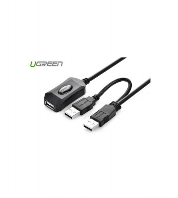 Cablu prelungitor activ USB 2.0 cu USB pentru alimentare-Lungime 5 metri foto