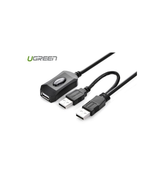 Cablu prelungitor activ USB 2.0 cu USB pentru alimentare-Lungime 5 metri