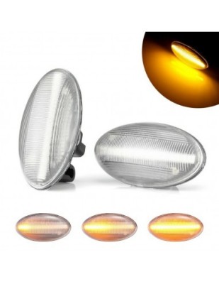 Set 2 Semnalizari Aripa LED Citroen C1, C2, C3, C5, C6, Berlingo foto