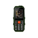 Mini telefon Land Rover, Dual SIM, BT, FM, lanterna, wireless, Neblocat, Negru