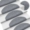 Gossi covorase autocolante scari, 15 buc, 65 x 21 x 4 cm, gri deschis