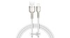 Cablu de &icirc;ncărcare Baseus Cafule Lightning, 2,4A, 1m (alb)