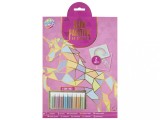Set creativ Pictura cu nisip pe numere, Unicorn, A4, Moxy