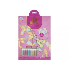 Set creativ Pictura cu nisip pe numere, Unicorn, A4