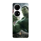 Husa compatibila cu Huawei P40 model Hulk smash, Silicon, TPU, Viceversa, Transparent, Carcasa