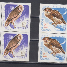 M1 TX2 9 - 1967 - Pasari de prada - perechi de cate patru timbre