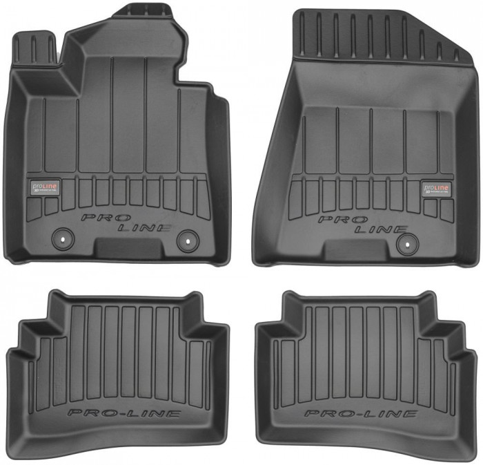 Set Covorase Auto Cauciuc Negro Hyundai Tucson 3 2015&rarr; Pro Line Tip Tavita 3D 3D407138