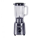 Blender HBL-ICE1000XMC, 1000 W, 1.5 l, Viteza variabila, Pulse, Zdrobire gheata, Bol sticla, Inox, Heinner