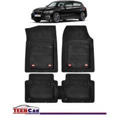 Covorase Auto TeamCar&reg; Tip Tavita Compatibile BMW Seria 1 F20/F21 (2011&ndash;2019) Negru Material Rezistent