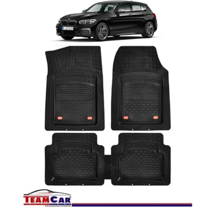 Covorase Auto TeamCar&reg; Tip Tavita Compatibile BMW Seria 1 F20/F21 (2011&ndash;2019) Negru Material Rezistent