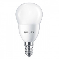 Bec LED 7W E14 lumina alba calda, Philips – forma lustra