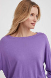 Cumpara ieftin Sisley pulover din amestec de mătase culoarea violet, light