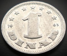 Moneda 1 DINAR - RSF YUGOSLAVIA, anul 1963 * cod 937 = excelenta