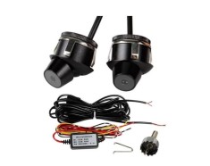 Set 2 Proiectoare LED Angel Wings, Ornament auto Welcome Light cu Montaj in Oglinda, 12V, Rezistente la apa, Lumina alb pur 6000k AutoREY&reg;