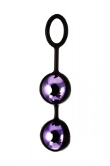 Bile Vaginale A-Toys Pleasure Balls Set, Mov, 14.6 cm foto