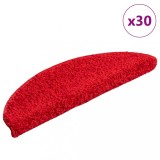 vidaXL Covorașe scară 30 buc roșu 56x17x3 cm