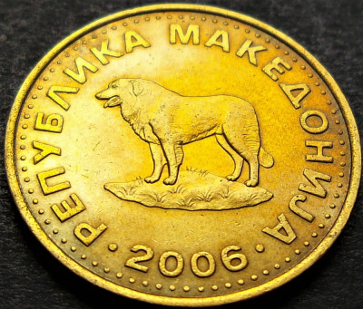 Moneda 1 DENAR - MACEDONIA, anul 2006 * cod 1962 C foto