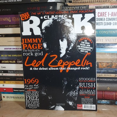 MAGAZINE / REVISTA CLASSIC ROCK * NR. 130/APRILIE , 2009 (JIMMY PAGE), FARA CD * foto