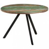 Masa Bucatarie Gossi 110x75 cm Lemn Masiv Reciclat Multicolor Vintage. Blat Robust, Cadru Fier Vopsit. Unicat! 