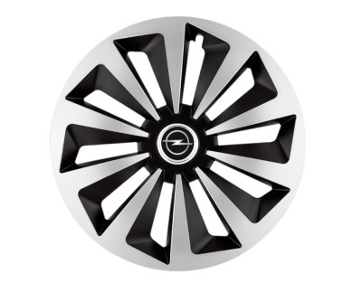 Set 4 capace roti Fox Gri-Negru R14 pentru gama auto Opel foto