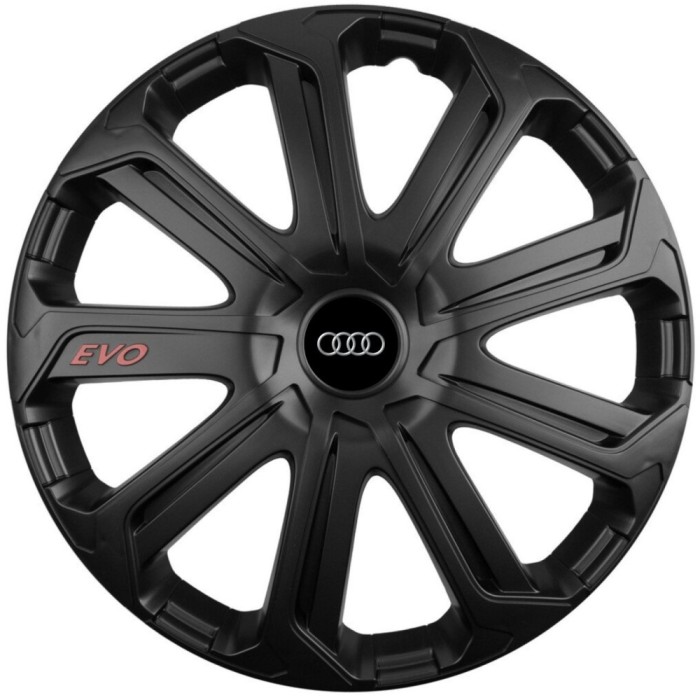 Set 4 Capace Roti Evo Negru R16, Pentru Audi