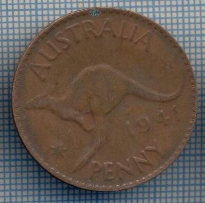 AX 921 MONEDA- AUSTRALIA - 1 PENNY -ANUL 1941 -STAREA CARE SE VEDE foto