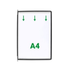 Display Tarifold, A4, 10 bucati/set, negru