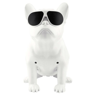 Boxa Portabila Bulldog Cu Bluetooth , Cititor USB , Card , Radio , Alb foto