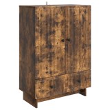 vidaXL Bufet Stejar Afumat 66 x 34,5 x 95 cm Lemn prelucrat 893980