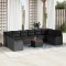 Set de canapele pentru grădină 11 pcs Negru