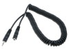 Cablu Jack-Jack Stereo 3m Negru Bq Cable, Conectori 3.5mm, Spiralat
