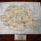 Alcatuiti Harta Republicii Socialiste Romania RSR - harta economica - joc puzzle din perioada comunista cca.1970 - complet
