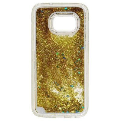 Husa Silicon + Plastic Samsung Galaxy S7 g930 Glitter Gold foto