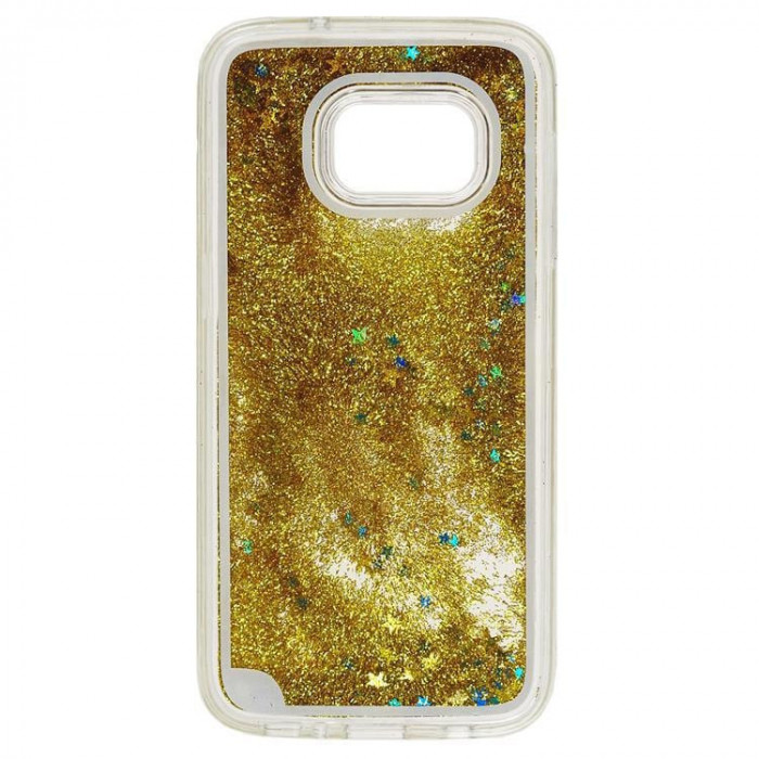 Husa Silicon + Plastic Samsung Galaxy S7 g930 Glitter Gold