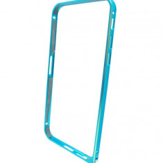 Husa bumper metal albastra pentru Apple iPhone 6