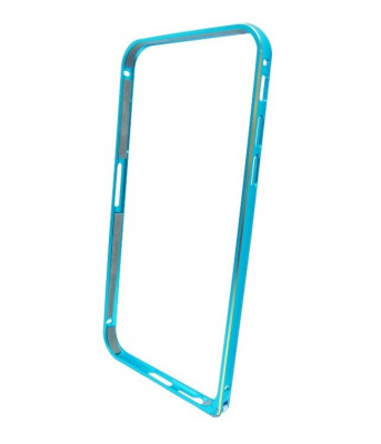 Husa bumper metal albastra pentru Apple iPhone 6 foto