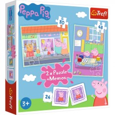 Puzzle Trefl 2 in 1 Memo Peppa Pig