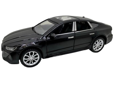 Macheta Audi RS7 negru 1/28 cu sunete lumini deschide usile si capotele foto