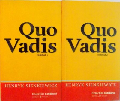 QUO VADIS, VOL. I - II de HENRYK SIENKIEWICZ, 2009 foto