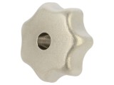 Buton reglare &Oslash;32mm filet interior M6 oțel inoxidabil ELESA GANTER