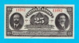Bancnotă Mexic (Sonora) (pick S1069) 25 Centavos 1915 aUNC+ serie: F 11682
