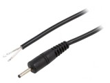 Cablu Alimentare DC 2,35/0,7mm Negru 0,5m
